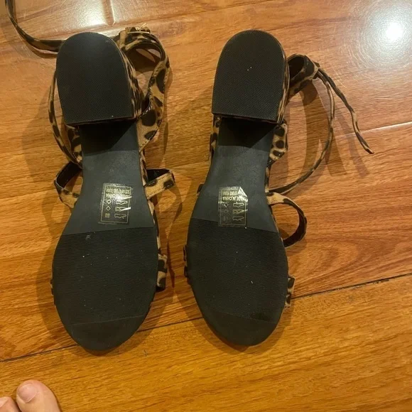 Qupid heels WOMENS SIZE 10 brown cheetah print - Picture 6 of 12